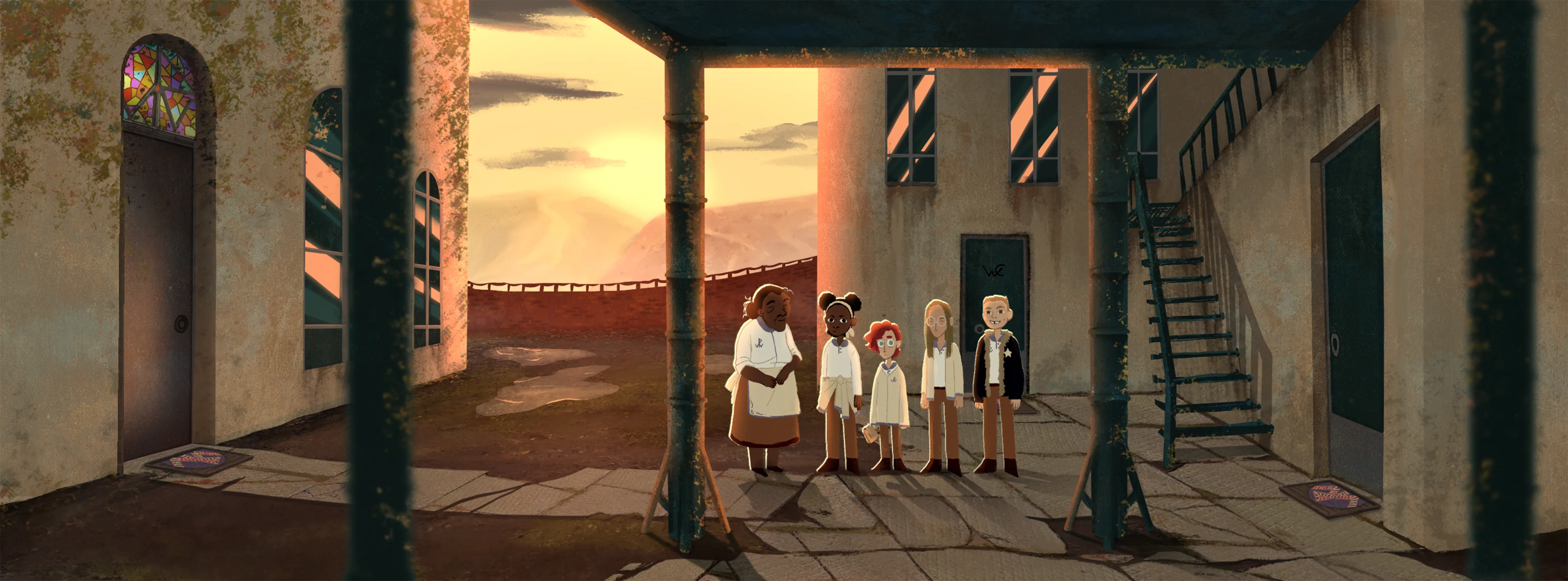 Backyard environment — animated series