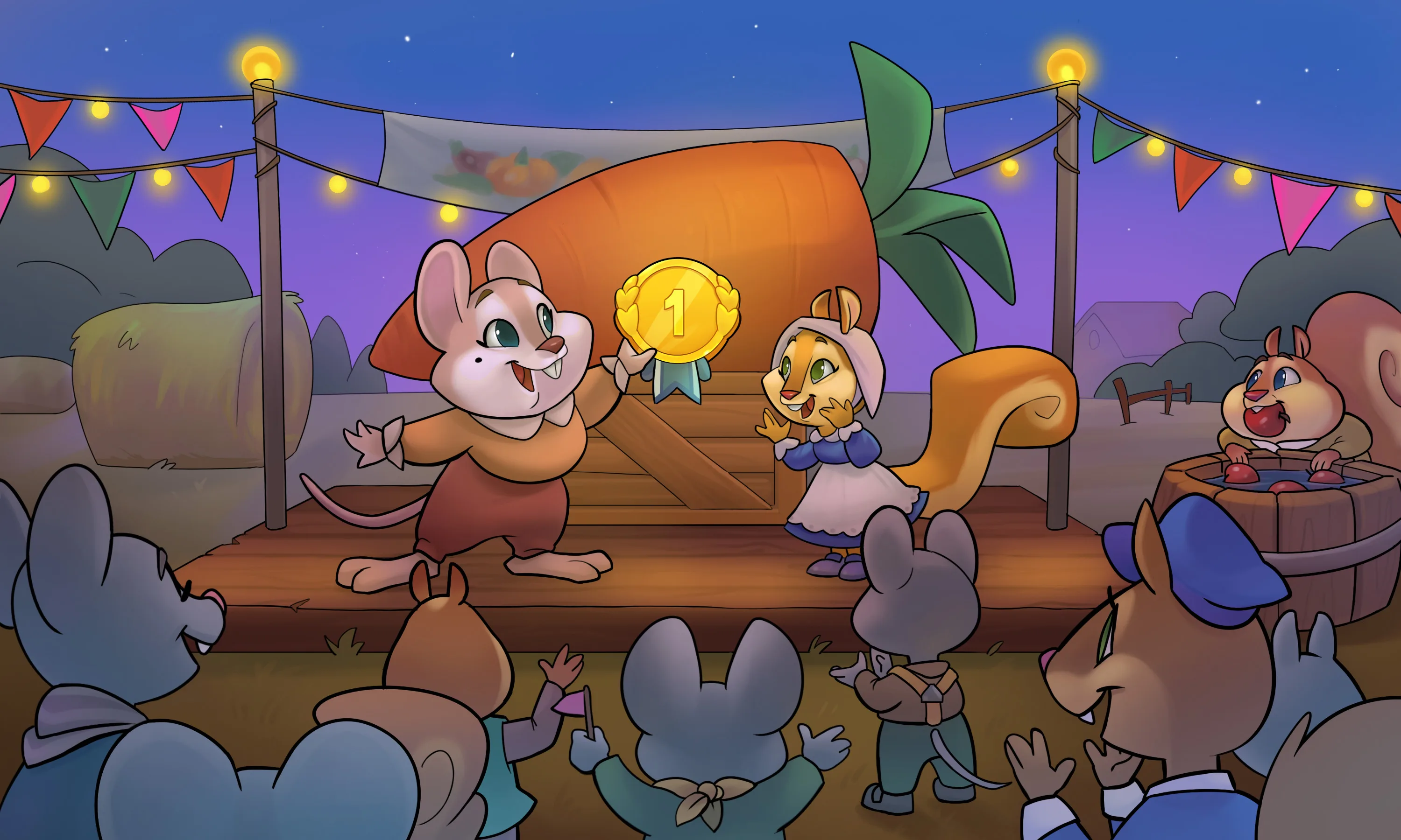 Thanksgiving scene — mobile game